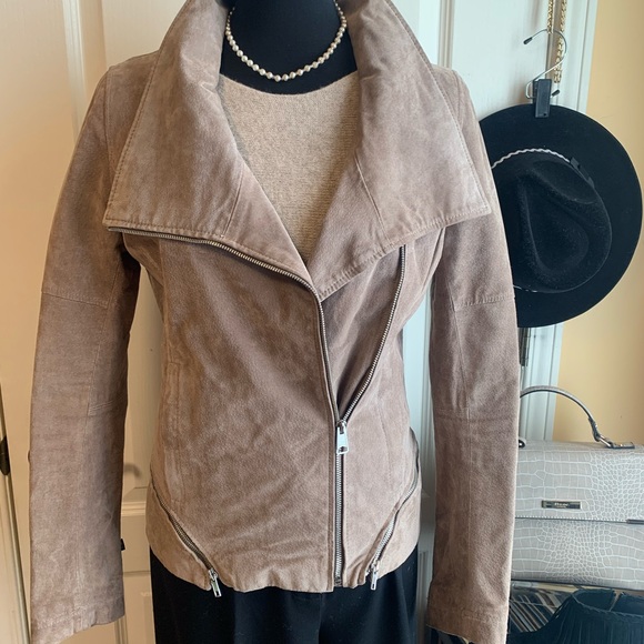 Soia & Kyo Leather /suede moto style Jacket - Picture 2 of 14